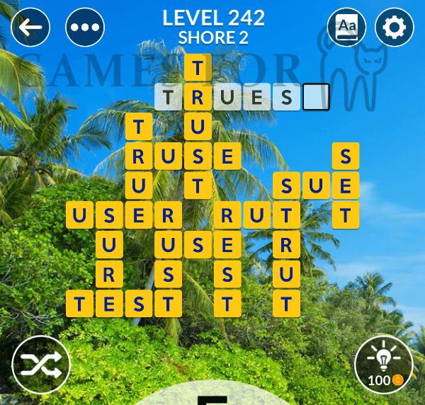 Wordscapes Level 242 Answers All Modes Games For Cats