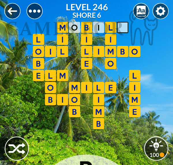 Wordscapes Level 246 Answers All Modes Games For Cats