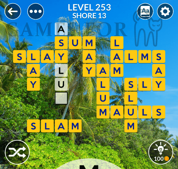 Wordscapes Level 253 Answers All Modes Games For Cats