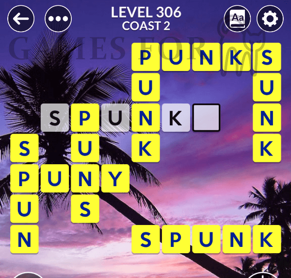 Wordscapes Level 306 Answers All Modes Games For Cats