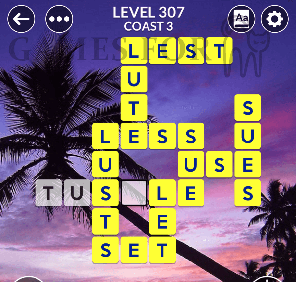 Wordscapes Level 307 Answers ( All modes ) - Games For Cats.