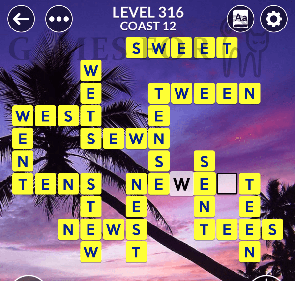 Wordscapes Level 316 Answers All Modes Games For Cats