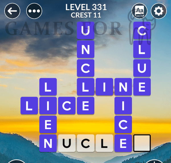 Wordscapes Level 331 Answers All Modes Games For Cats
