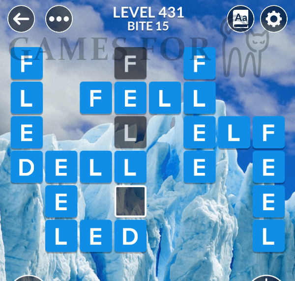 Wordscapes Level 431 Answers ( All modes ) - Games For Cats.