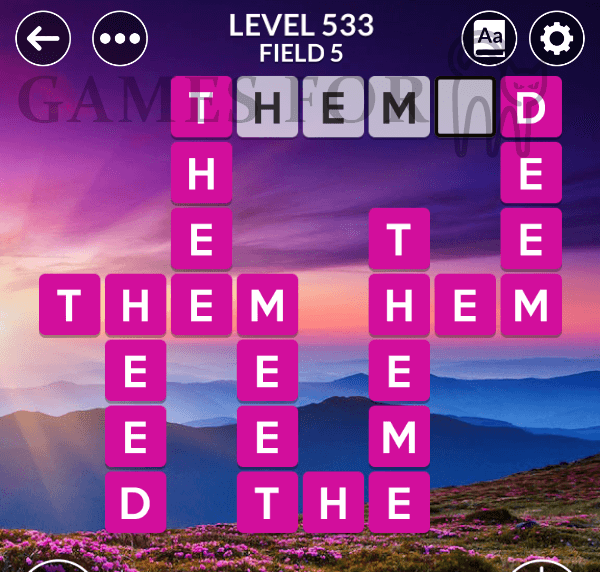 ...will provide you the list of words that may help you to solve Wordscapes Level 533. 