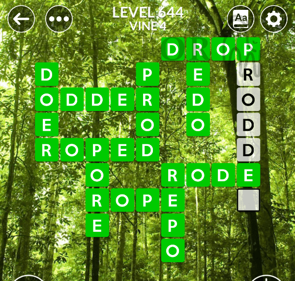 Wordscapes Level 644 Answers All Modes Games For Cats