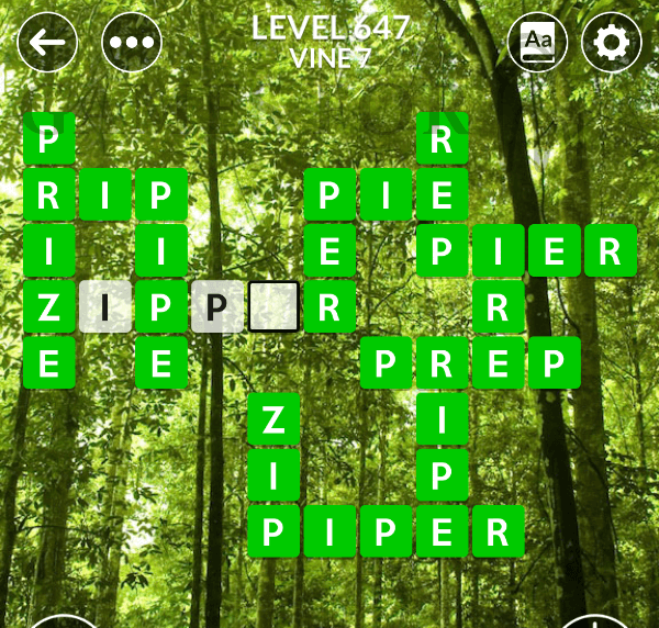 Wordscapes Level 647 Answers All Modes Games For Cats