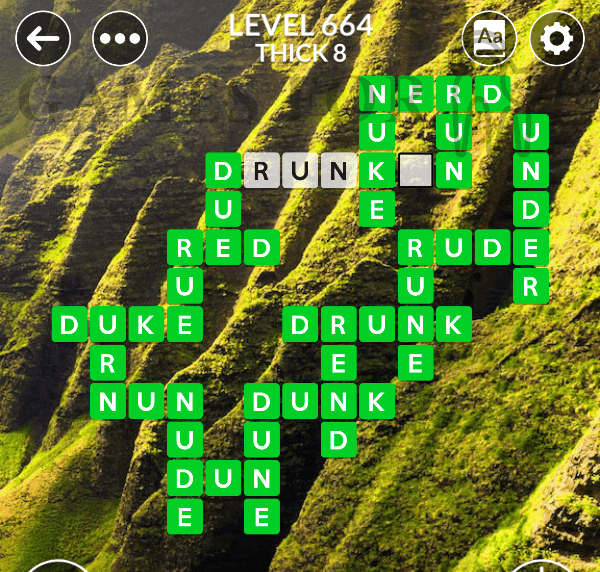 Wordscapes Level 664 Answers All Modes Games For Cats