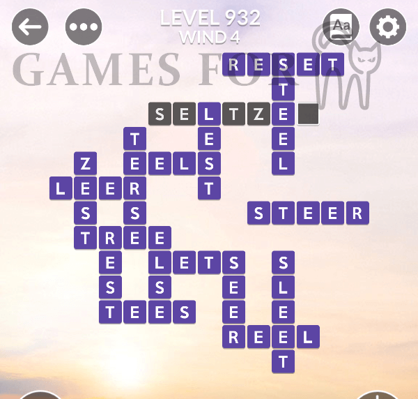 Wordscapes Level 932 Answers All Modes Games For Cats